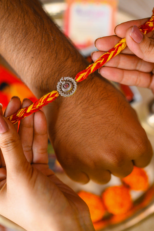 Dancing Peacock Rakhi