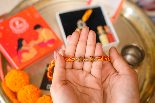 Double Rudraksha Rakhi