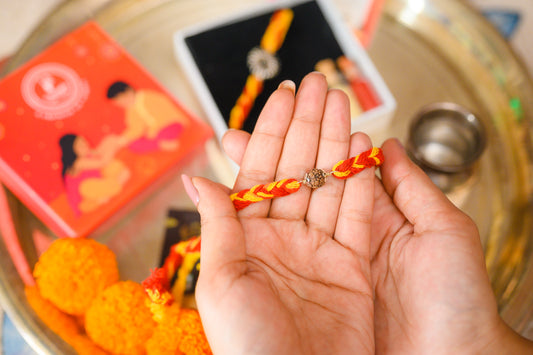 Single Rudraksha Rakhi
