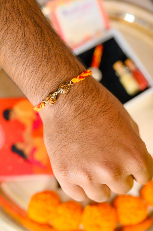 Double Rudraksha Rakhi