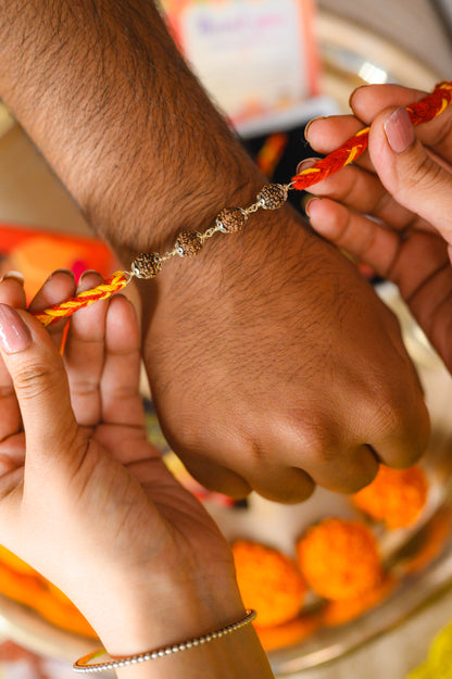 Four Rudraksha Rakhi