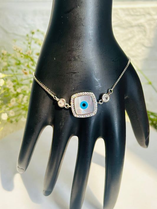 Square Evil Eye Bracelet