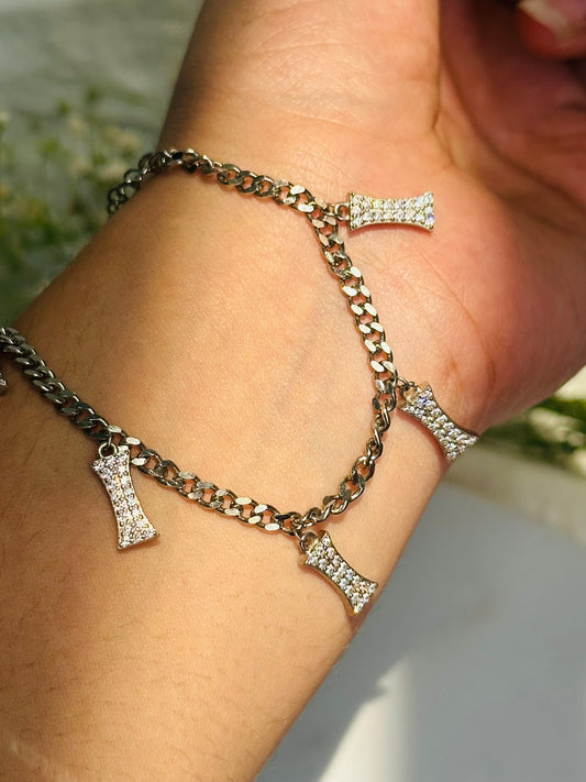 Solitaire Charm Bracelet