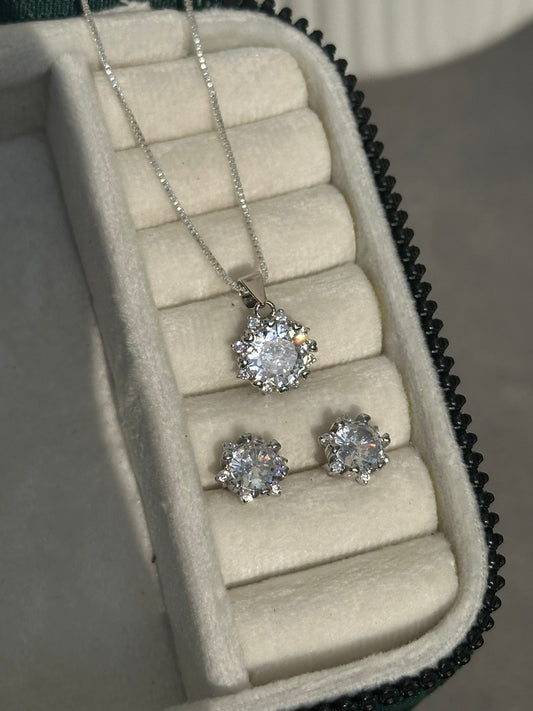 Floral Spark Pendant Set