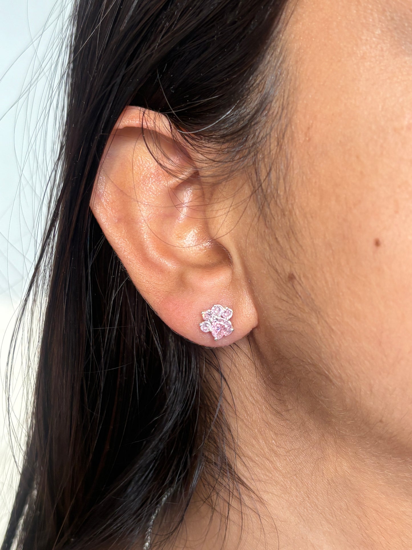 blush paw pendant set