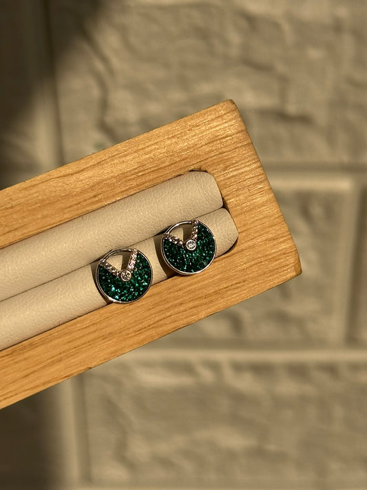 Green Aura Studs