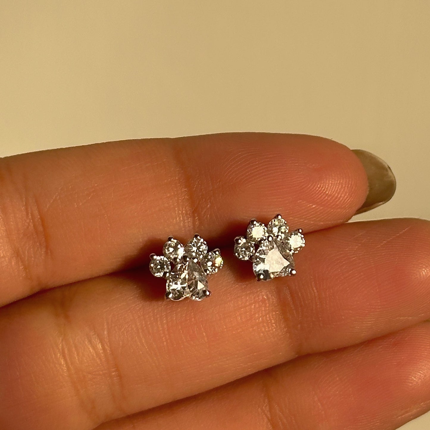 cat paw studs