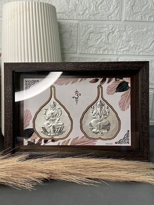 Leaf Laxmi Ganesh Frame