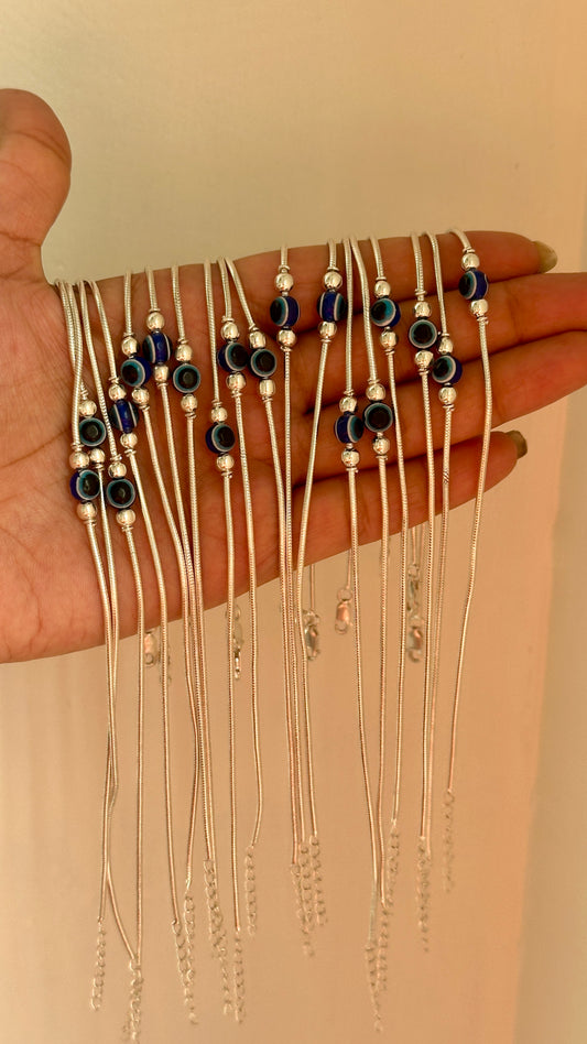 Evil eye ball anklet