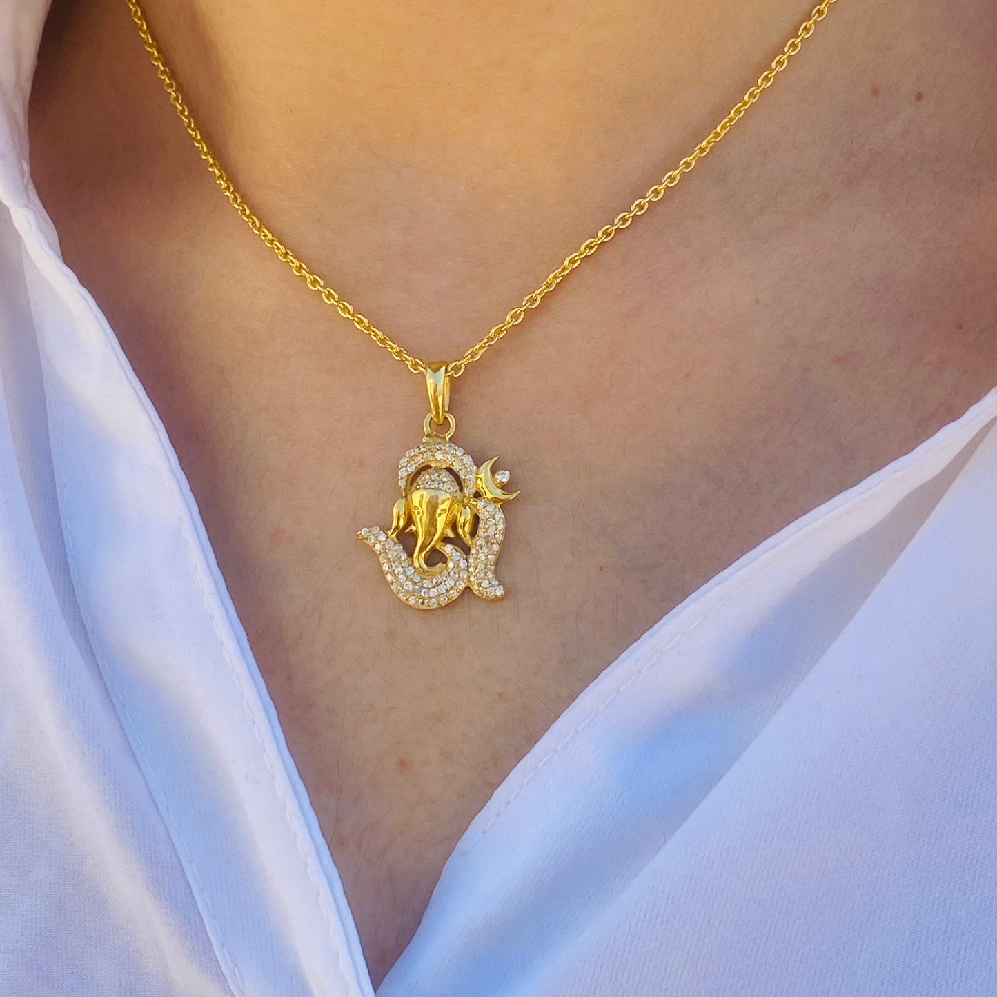om & ganesha pendant