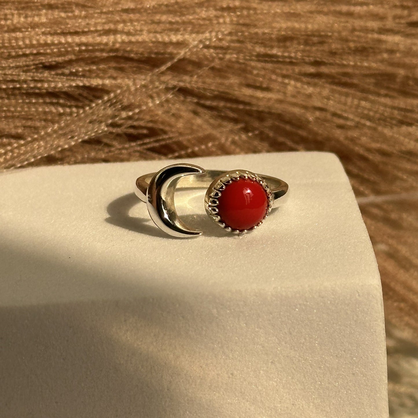 soluna ring(coral)