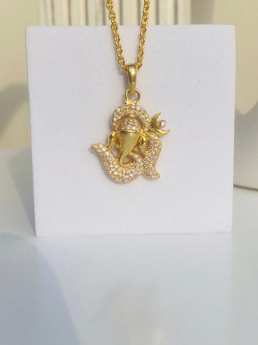 Om & Ganesha Pendant