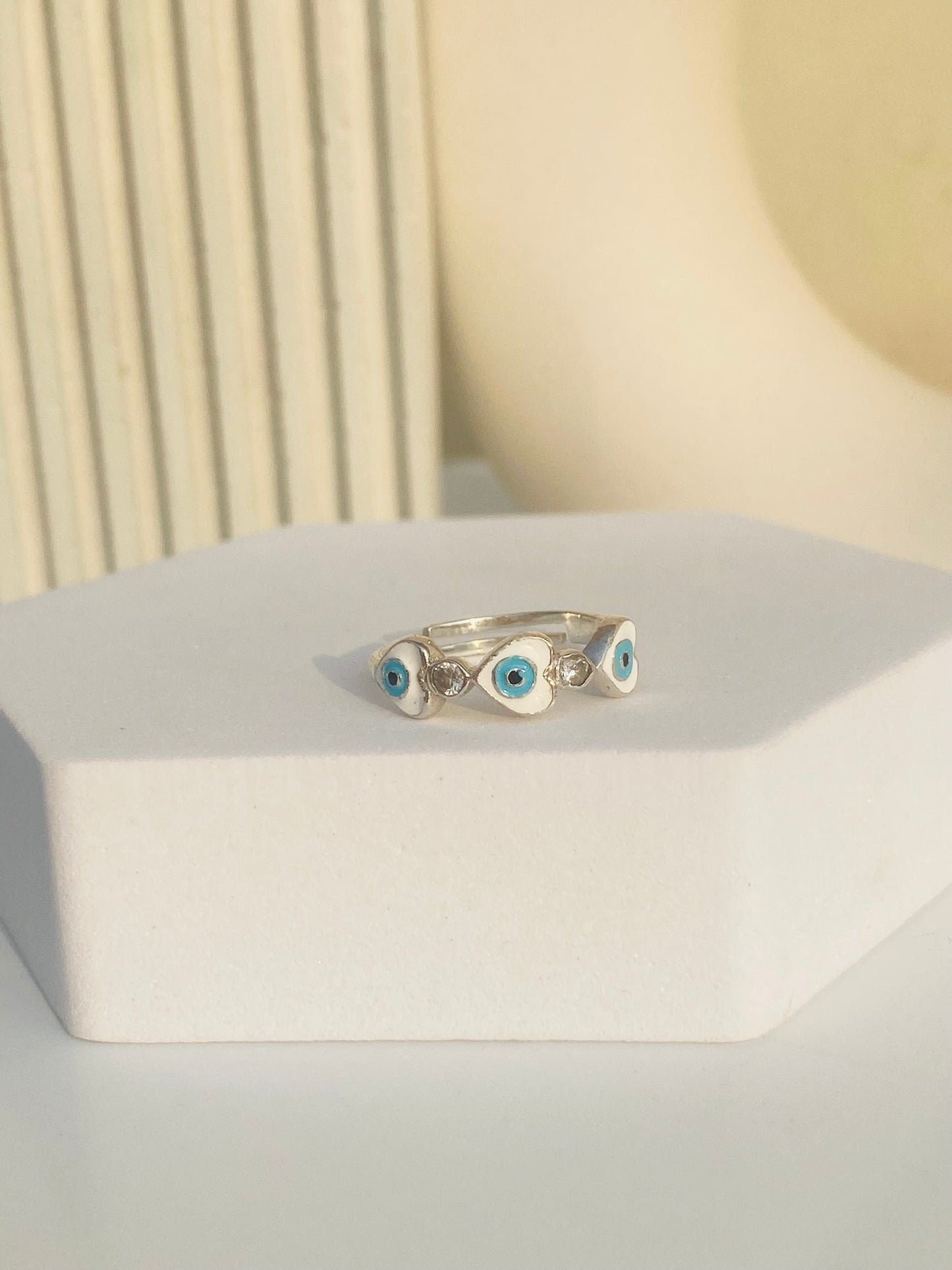 evil eye trio ring