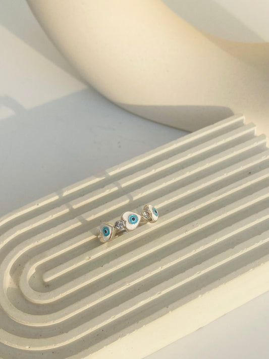Evil Eye Trio Ring
