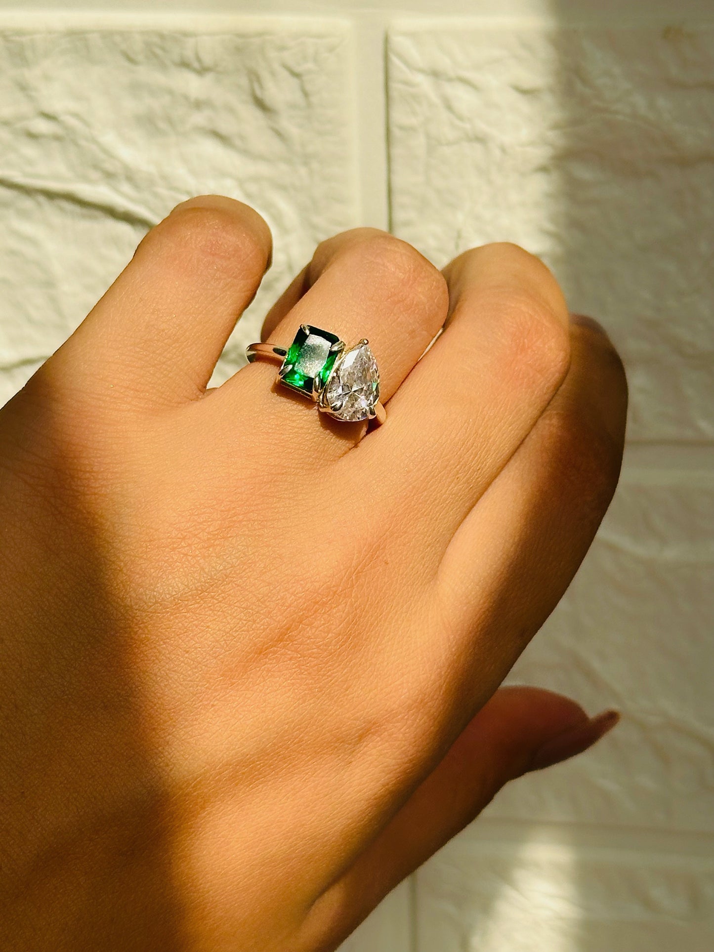 couple birthstones ring