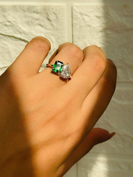 Couple Birthstones Ring