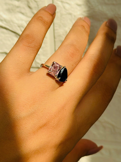 Couple Birthstones Ring