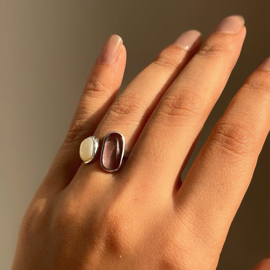 Dual Gem Harmony Ring