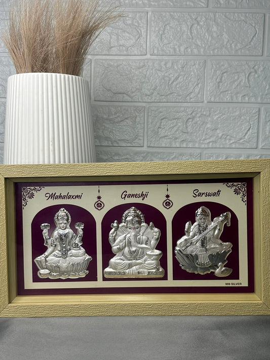 Mahalakshmi Ganesh Saraswati Frame