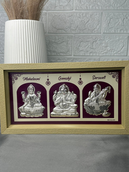 Mahalakshmi Ganesh Saraswati Frame