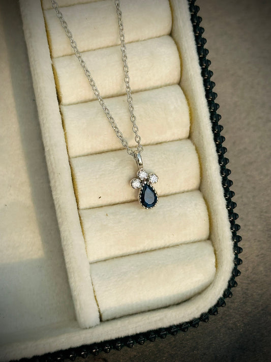 Sapphire Glow Neckpiece