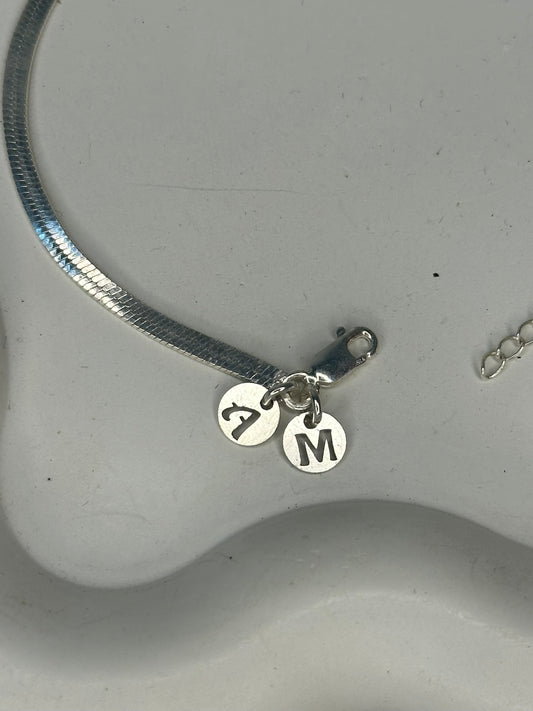 Couple Initials Charm Bracelet