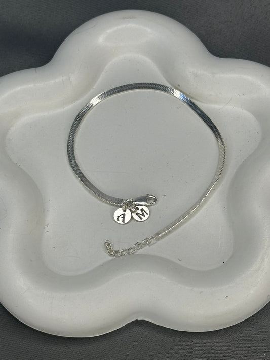 Couple Initials Charm Bracelet