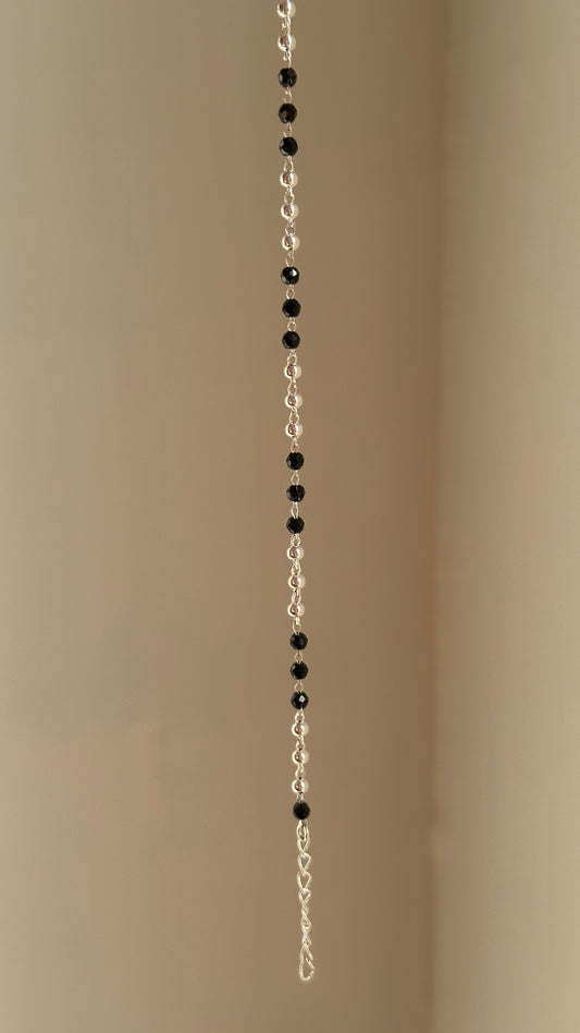 Classic Black Bead Bracelet