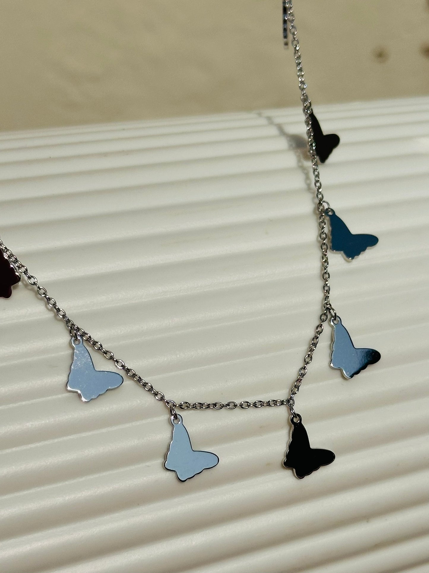 butterfly charms neckpiece
