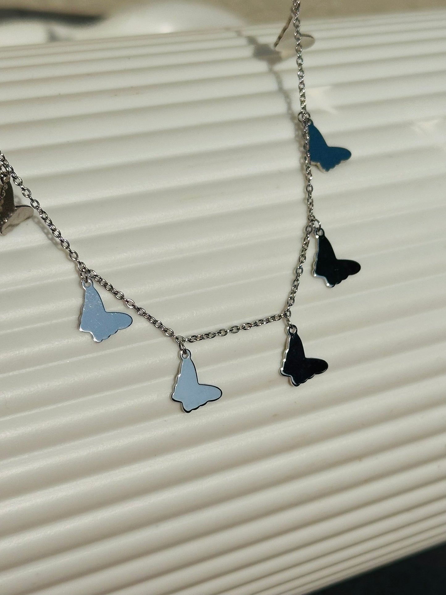 butterfly charms neckpiece