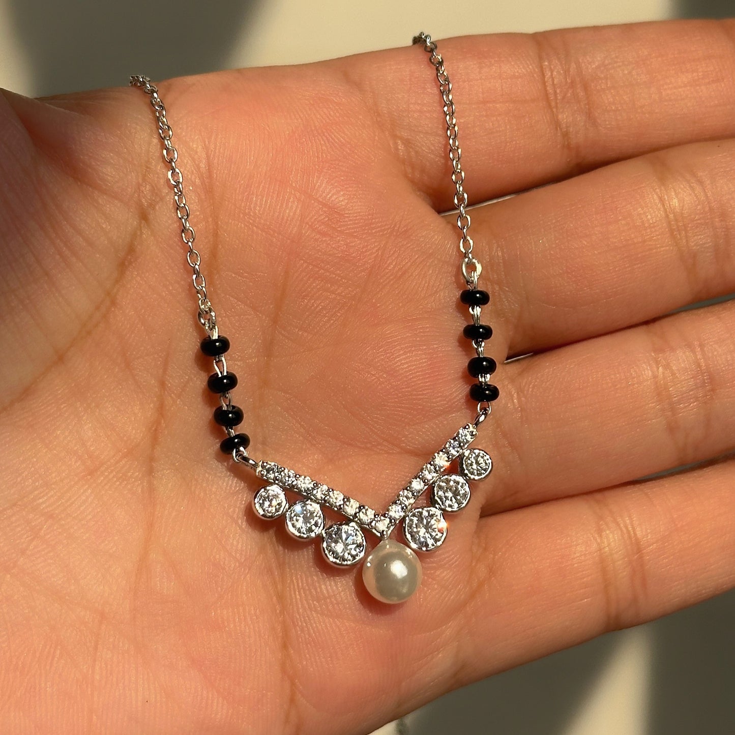 royal pearl mangalsutra