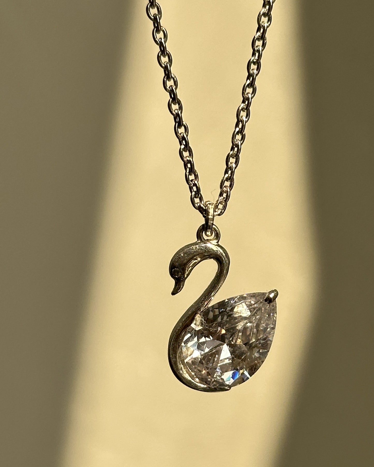 celeste swan neckpiece in house of binti jewellery box with authenticity card