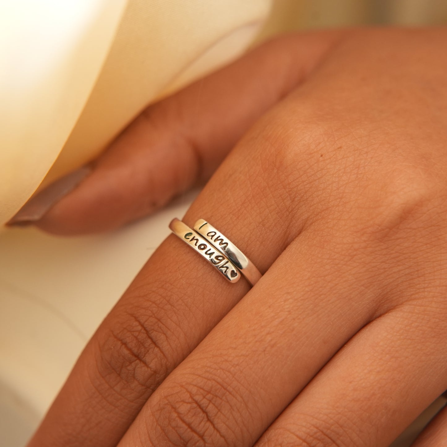 i am enough ring