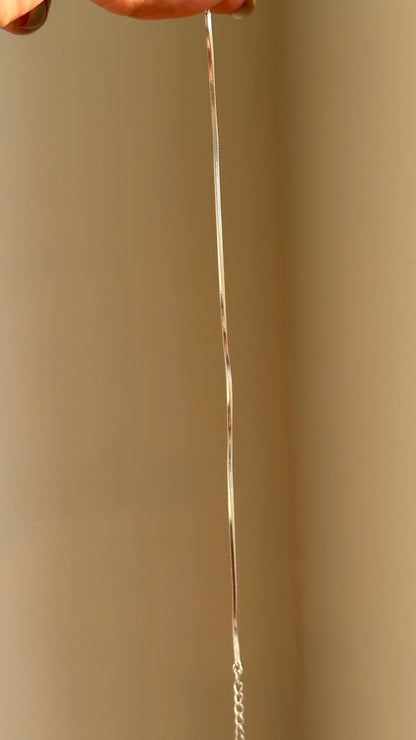 Sleek Snake Bracelet close-up — polished snake chain link detail