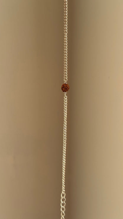 Mahadev Rudraksha Bracelet — 925 sterling silver rudraksha bracelet for men