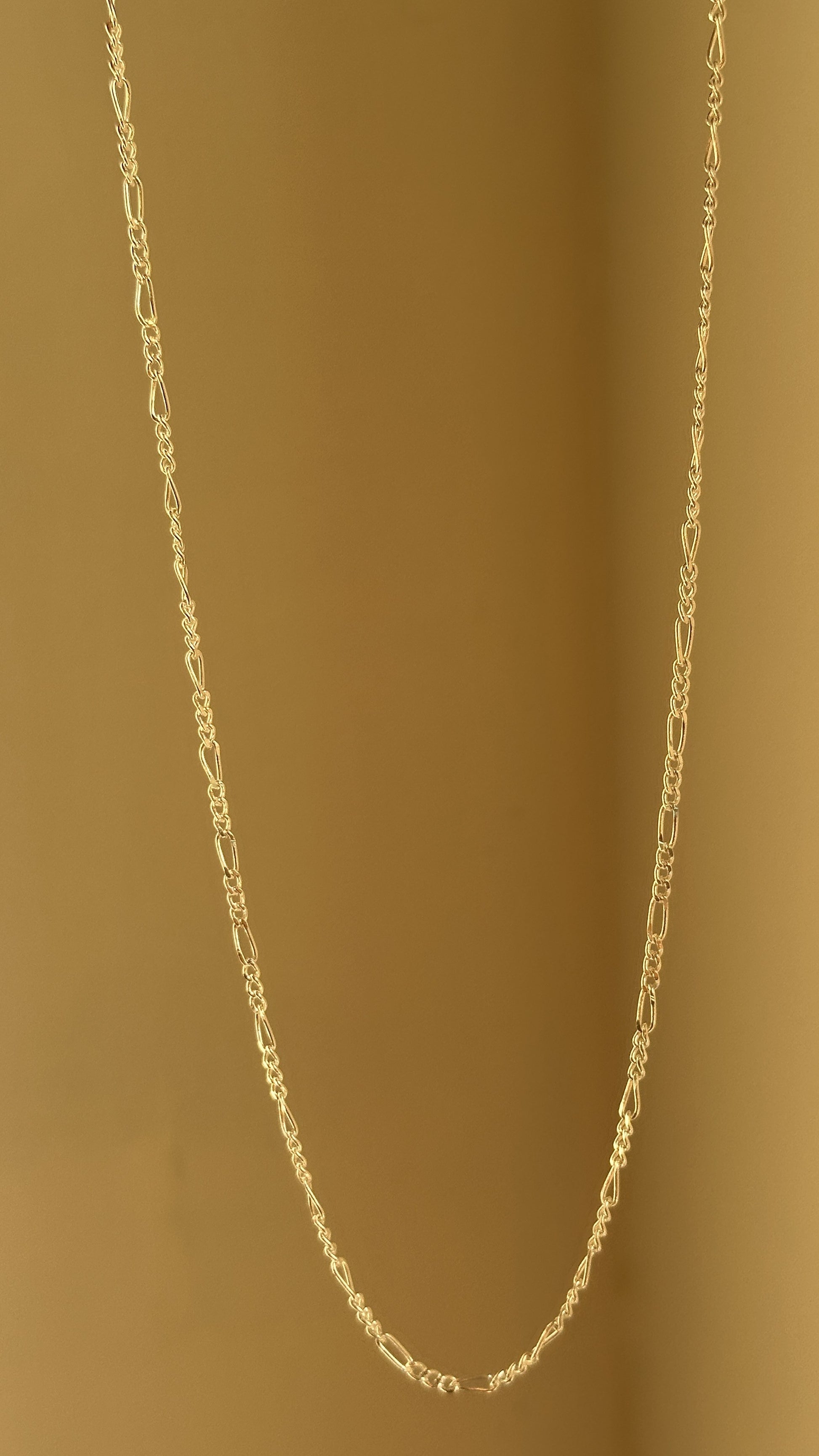 Mini Figaro Chain — 925 sterling silver Figaro chain, 18 inch