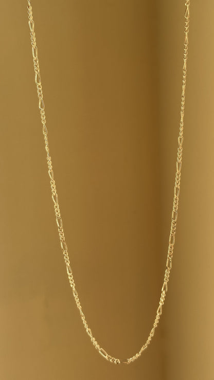 Mini Figaro Chain — 925 sterling silver Figaro chain, 18 inch