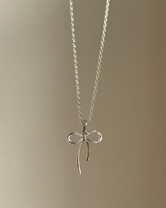 Sterling Bow Neckpiece