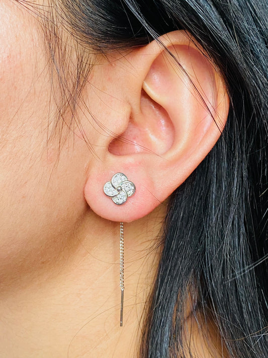 Floral Threader Earring