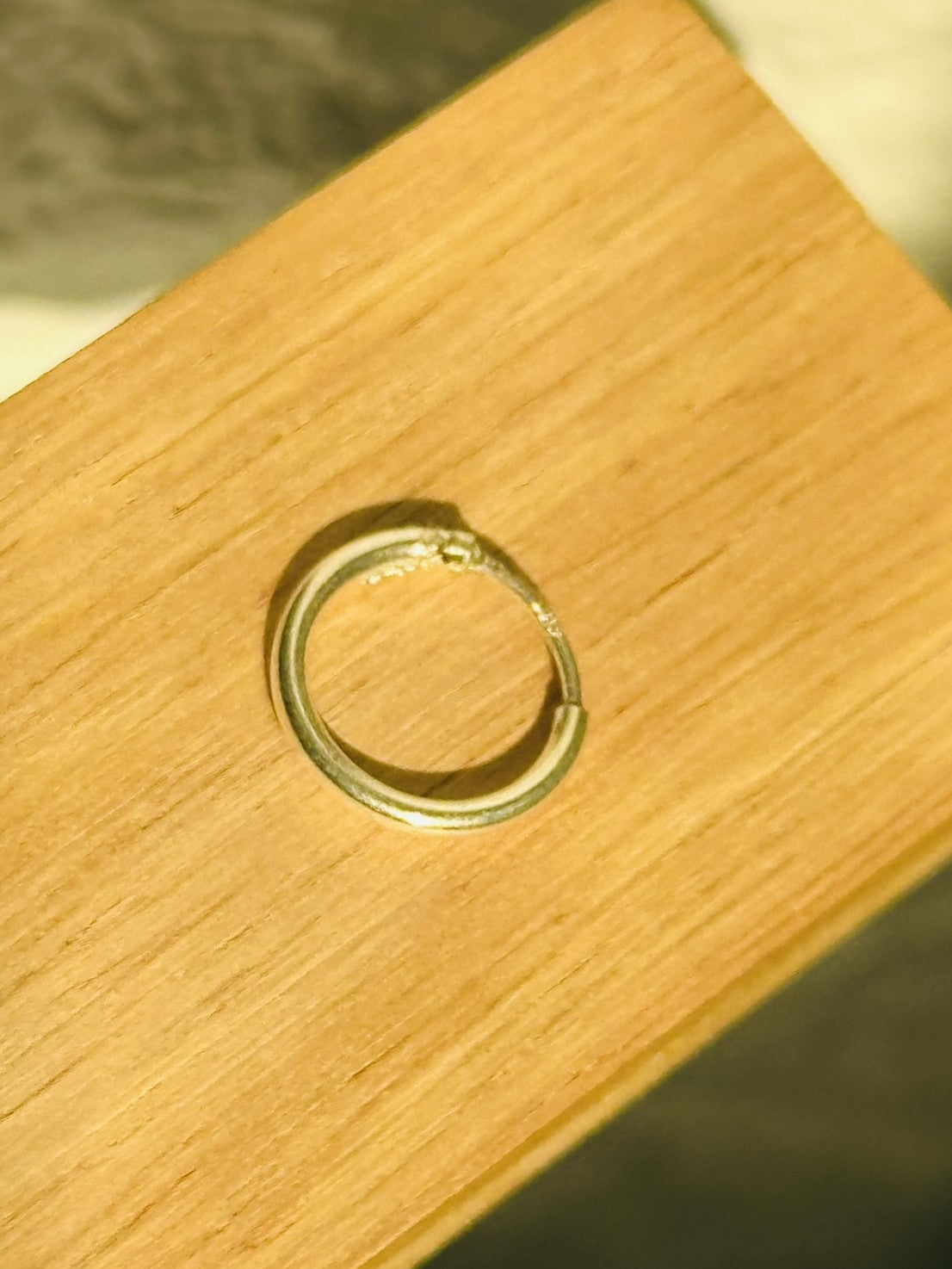 silver nose ring