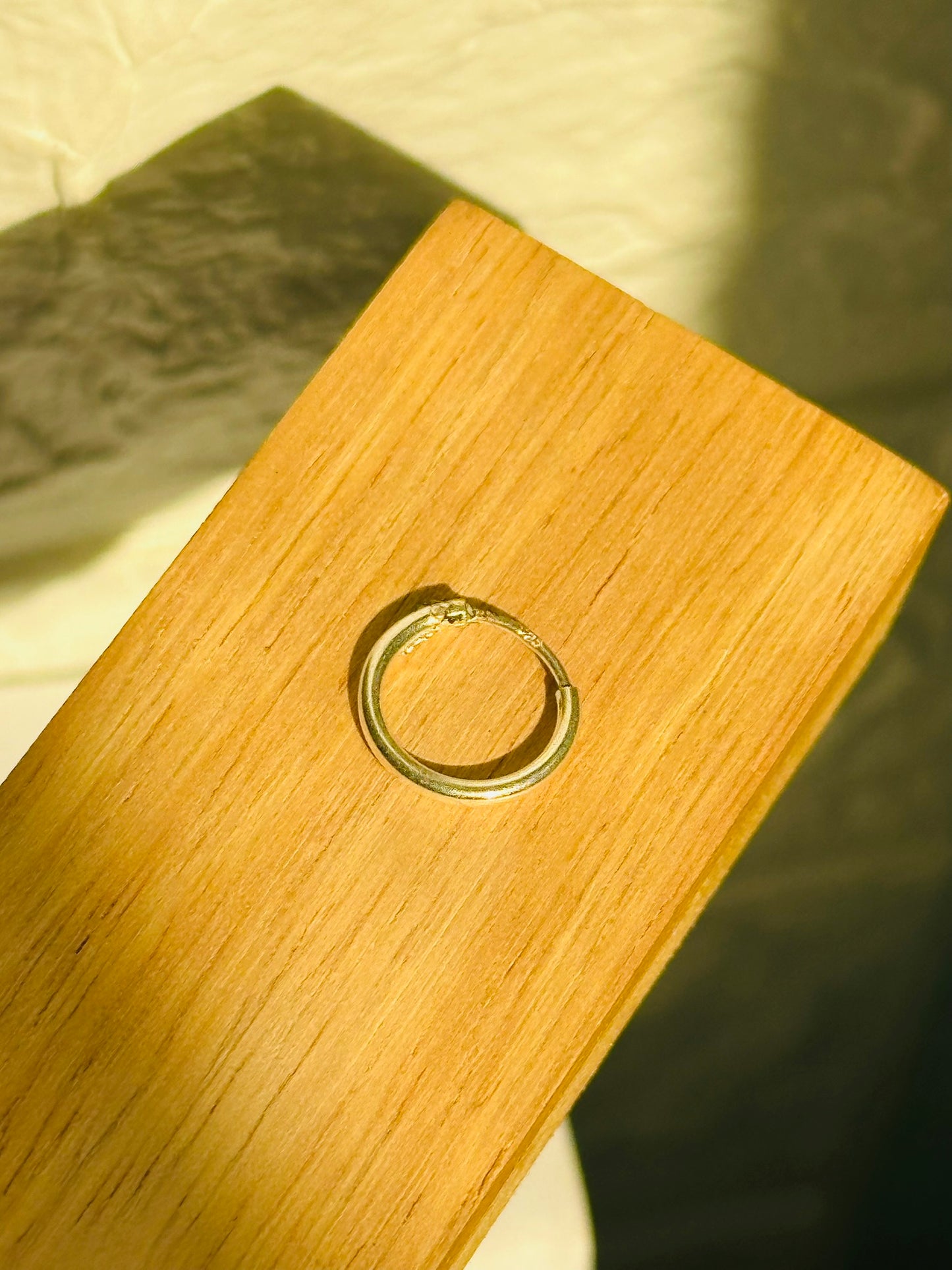 silver nose ring