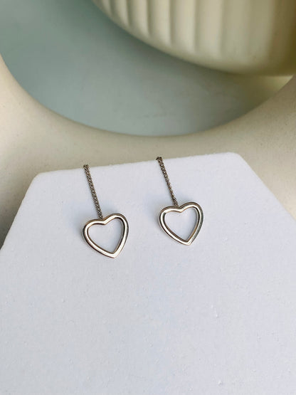 Heart Threader Earring