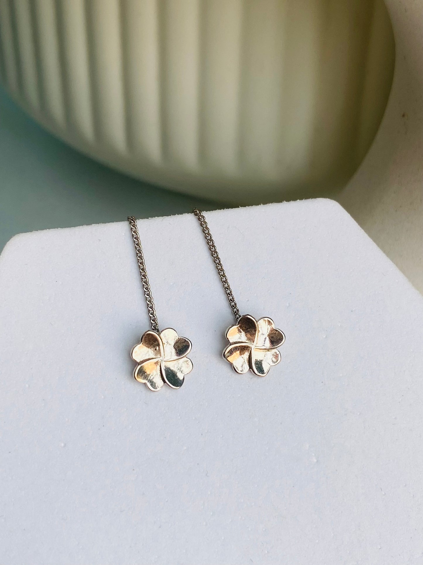 blossom threader earring
