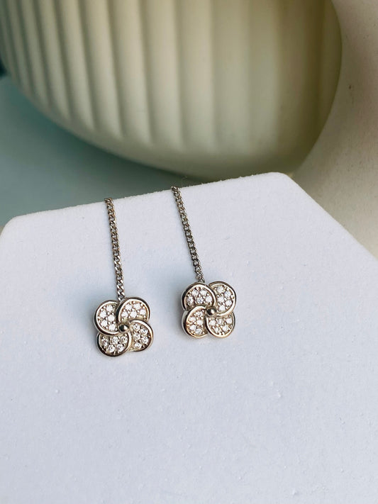 Floral Threader Earring