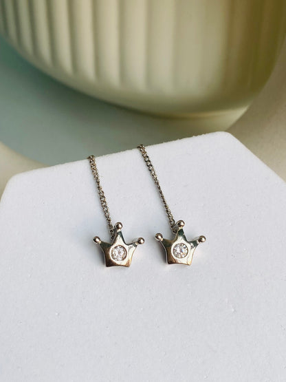 Crown Threader Earring