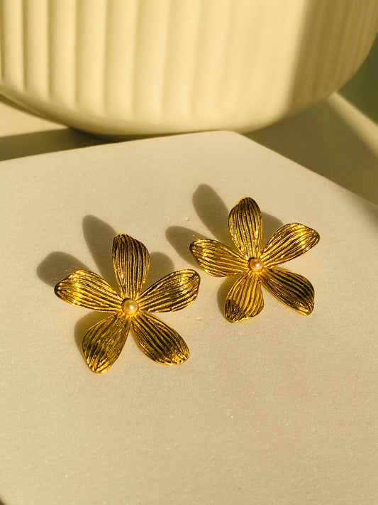 Statement Floral Studs