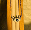 Crowned Evil Eye Neckpiece