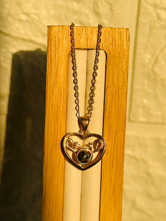 Heart Reindeer Neckpiece
