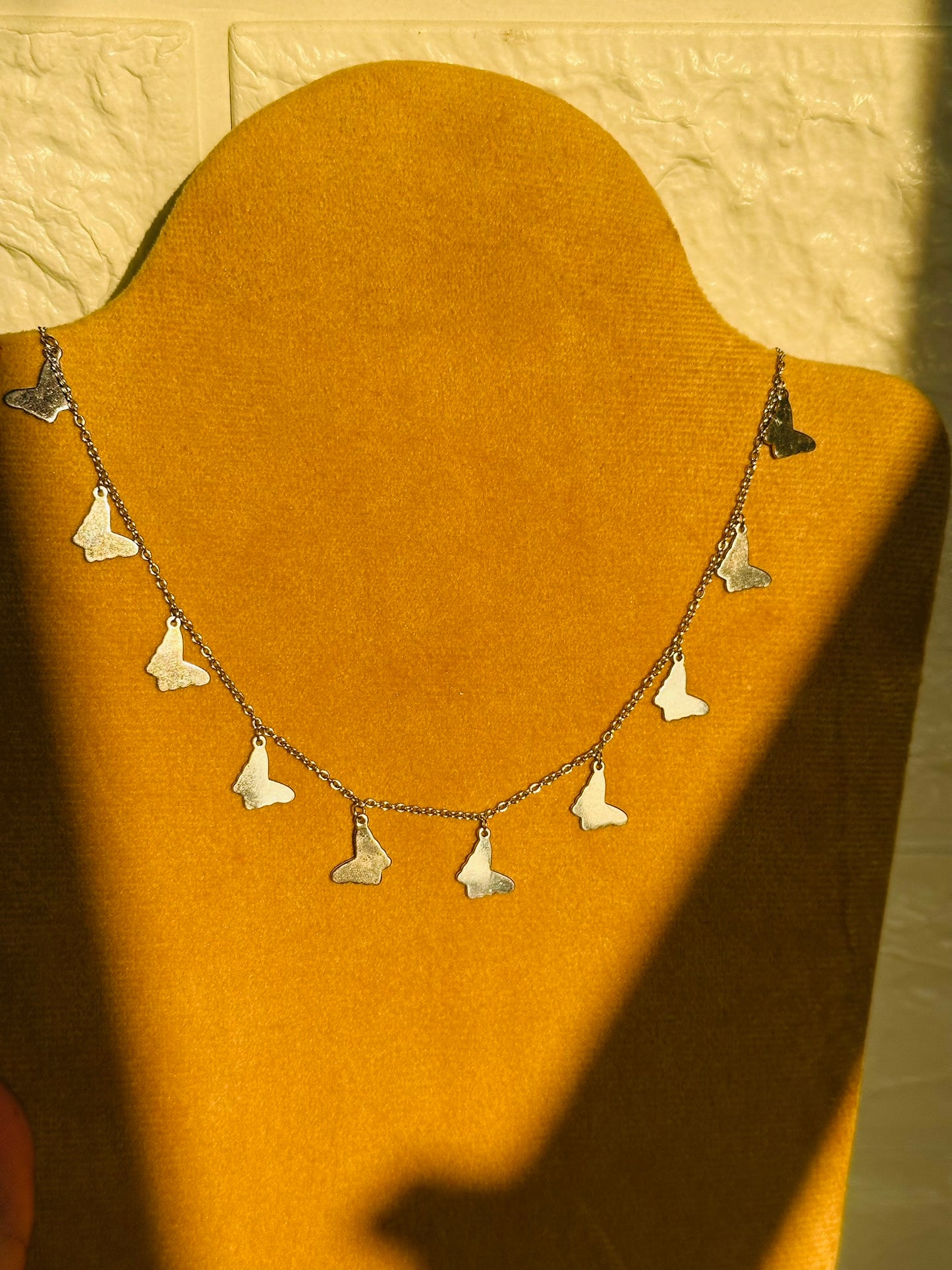 butterfly charms neckpiece