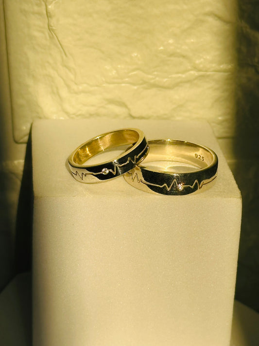 Lifeline Couple Rings